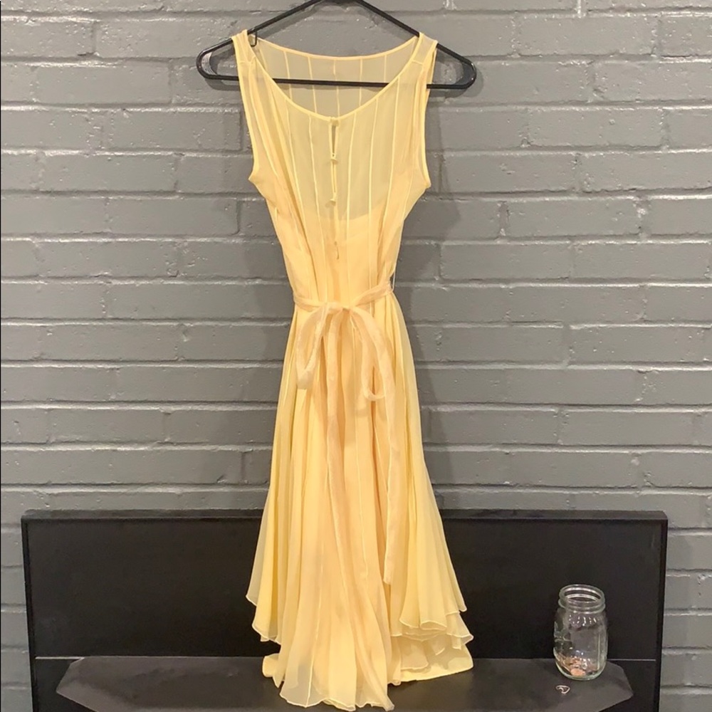 Yellow Calvin Klein dress